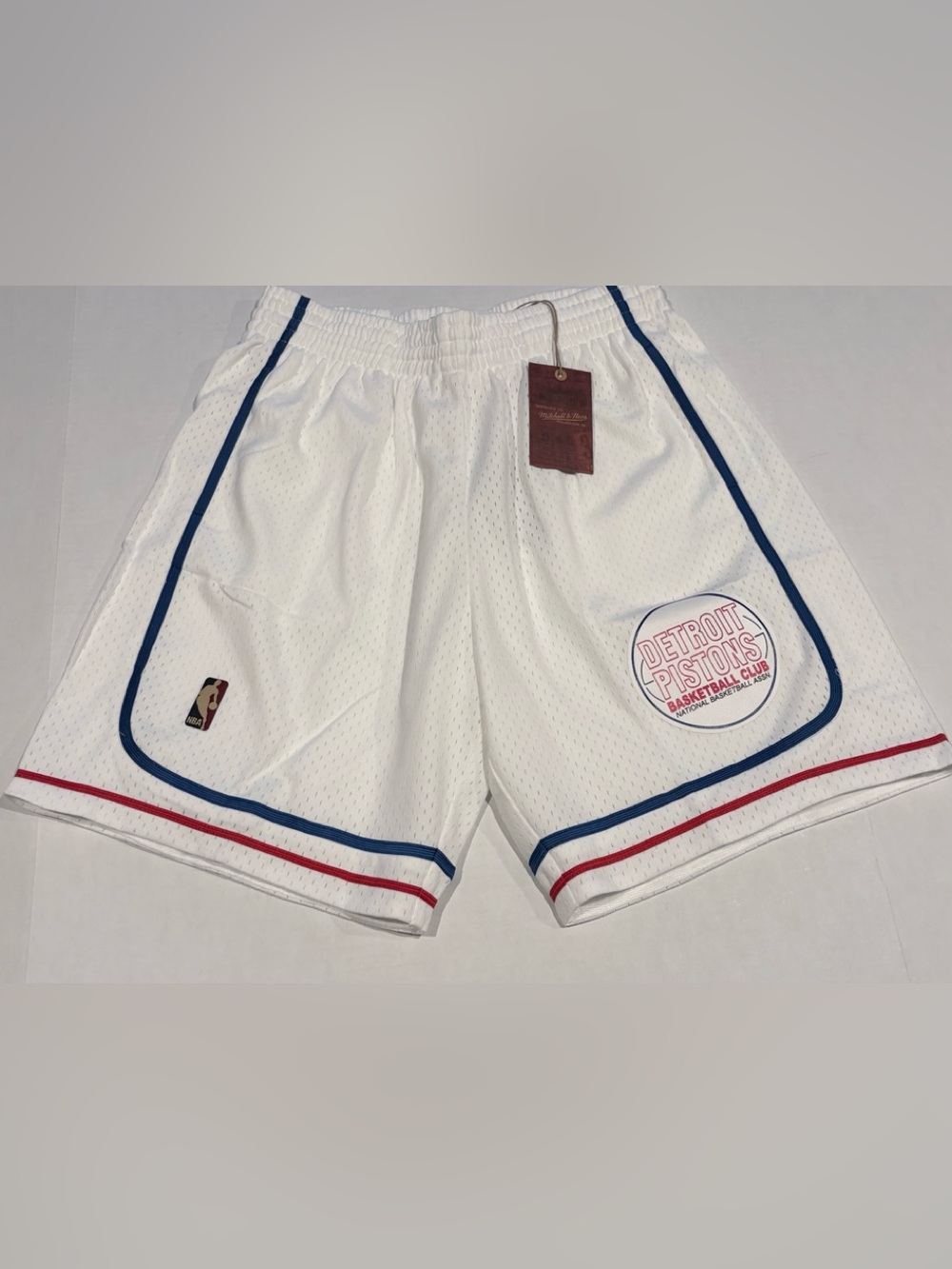 MENS MITCHELL & NESS NBA HWC SHORTS PISTONS 2007 Size Large